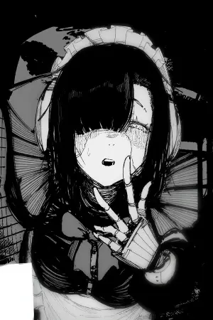 Una maid robot y sus poses extrañas.