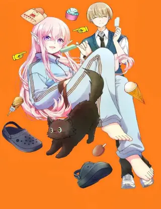 La relajada vida en un apartamento de Hana-san, la chica que parece una elfa.