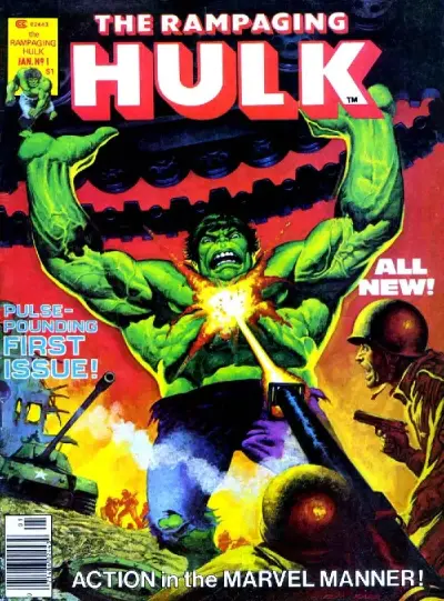 Portada del manga The Rampaging Hulk en español