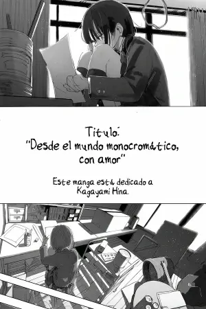 Monokuro no sekai kara, ai o komete