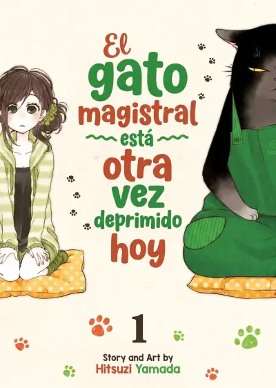 Portada del manga El gato magistral está otra vez deprimido hoy en español