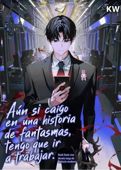 Portada del manga Me he visto envuelto en una historia de fantasmas, pero aún así tengo que trabajar en español