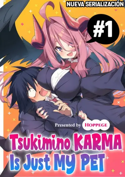 Portada del manga Tsukimino Karma wa Akumade Boku no Pet nanoni en español